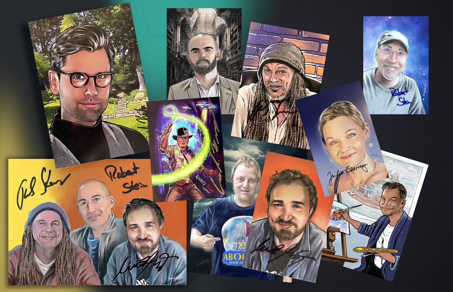 10 NuoViso Autogrammkarten-Set - Alle handsigniert