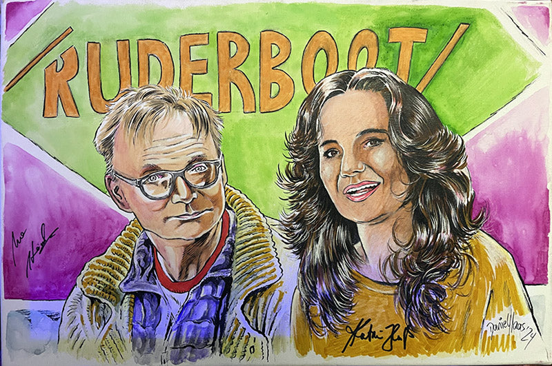 Ruderboot - HANDSIGNIERT von Uwe Steimle und Katrin Huß