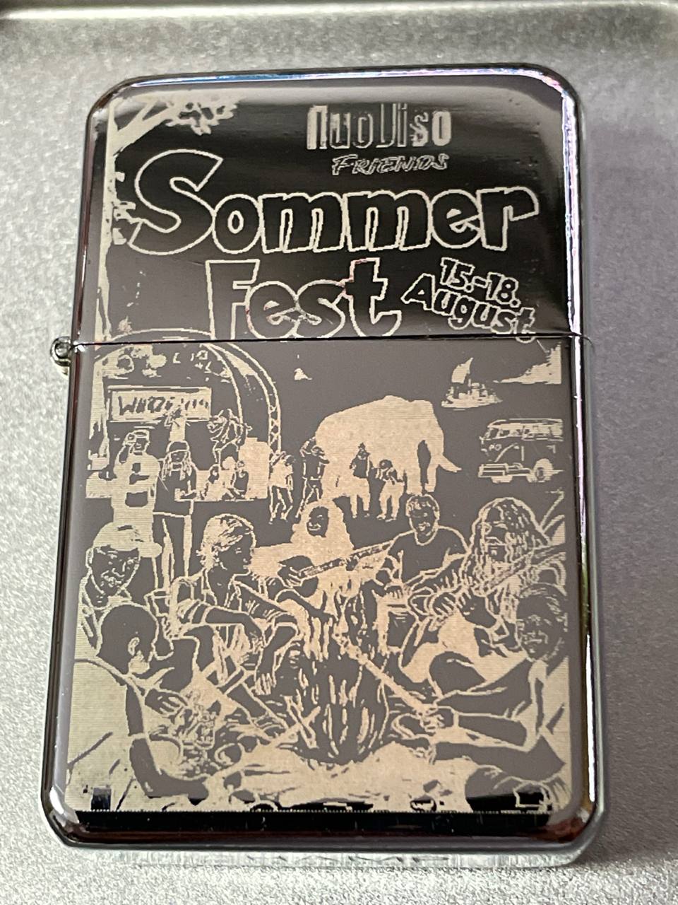 Sommerfest Feuerzeug - unbenutzt in original Verpackung - signiert von Frank Höfer