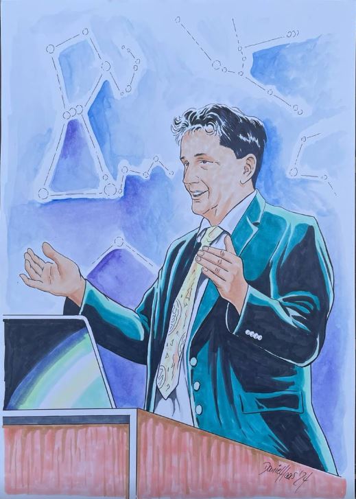 Kay Halge Wirth (Sternenatlas) - handgemaltes Bild