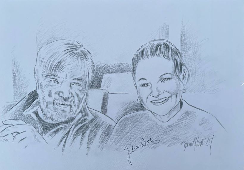 Julia Szarvasy & Hans Joachim Maaz - handgemalt und signiert
