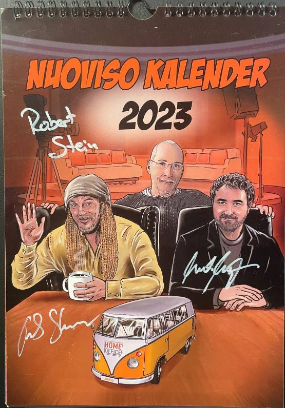NuoViso Kalender 2023 - signiert von Robert Stein, Frank Stoner und Frank Höfer