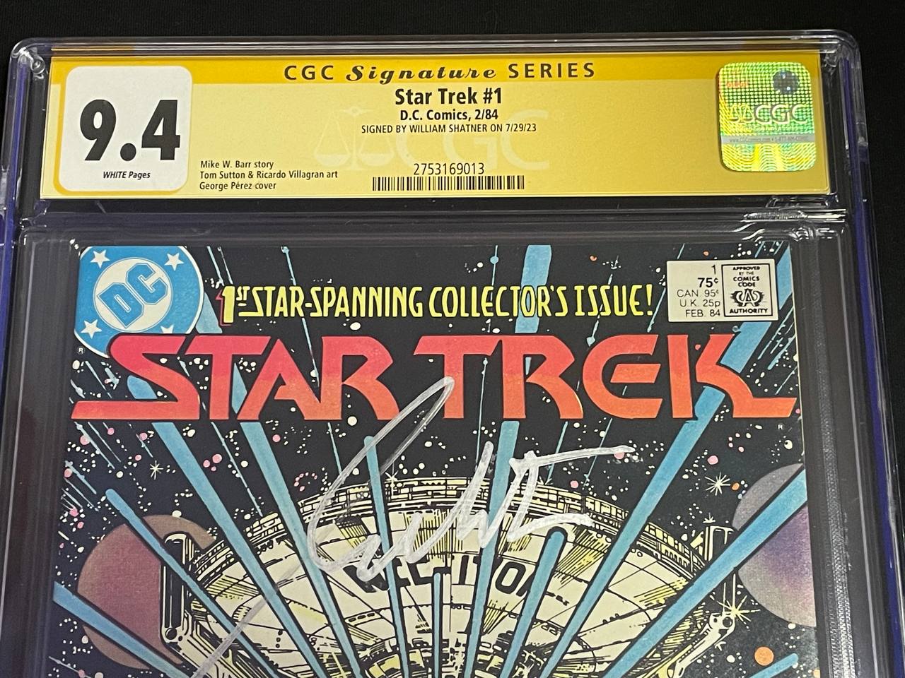 William Shatner signiert: Star Trek #1 (1984)