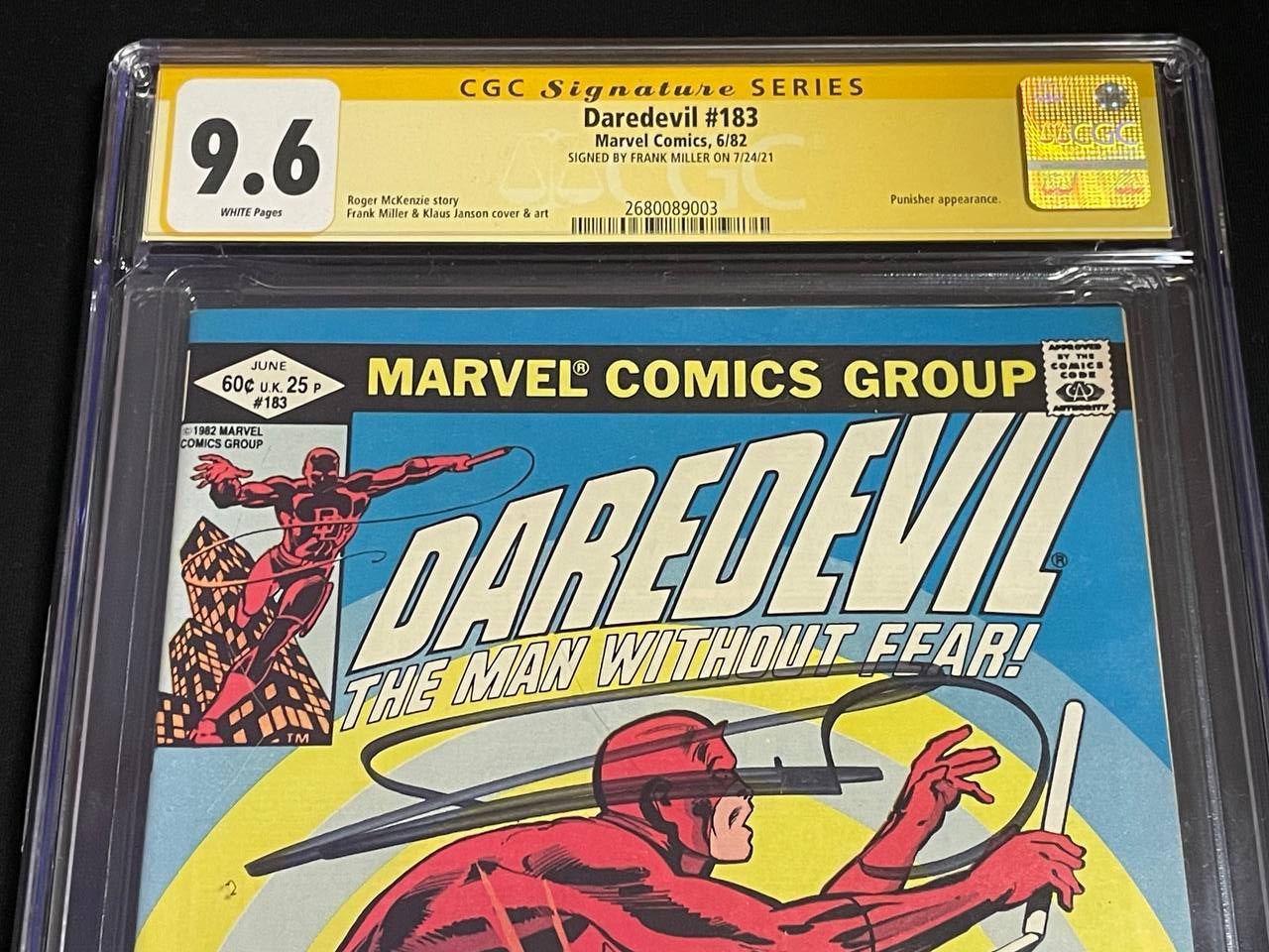 Frank Miller signiert: Daredevil #183 (1982)