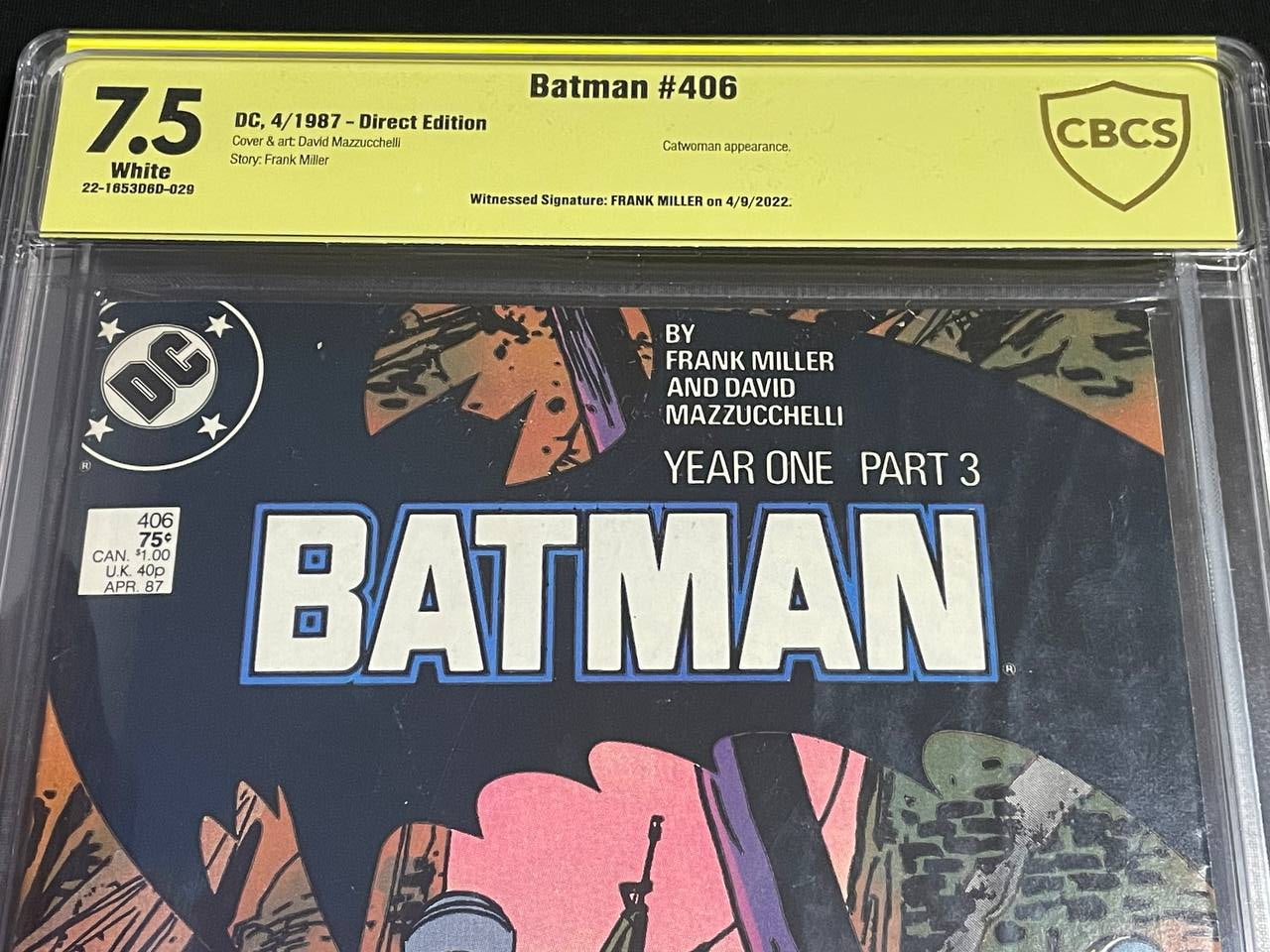 Frank Miller signiert: Batman #406 (1987)
