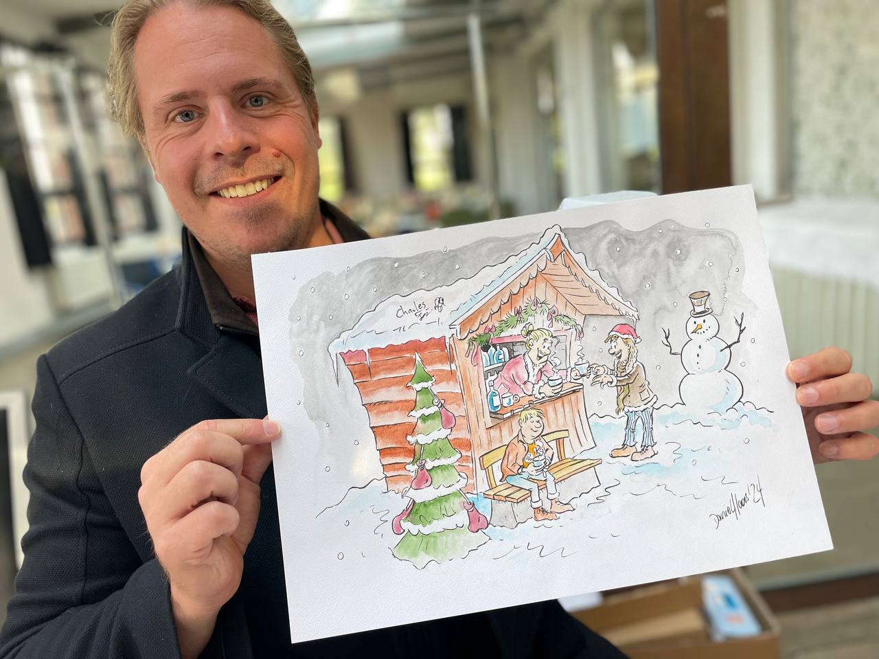 Charles, Dominique und Stoner signiertes HAAS-ART Gemälde