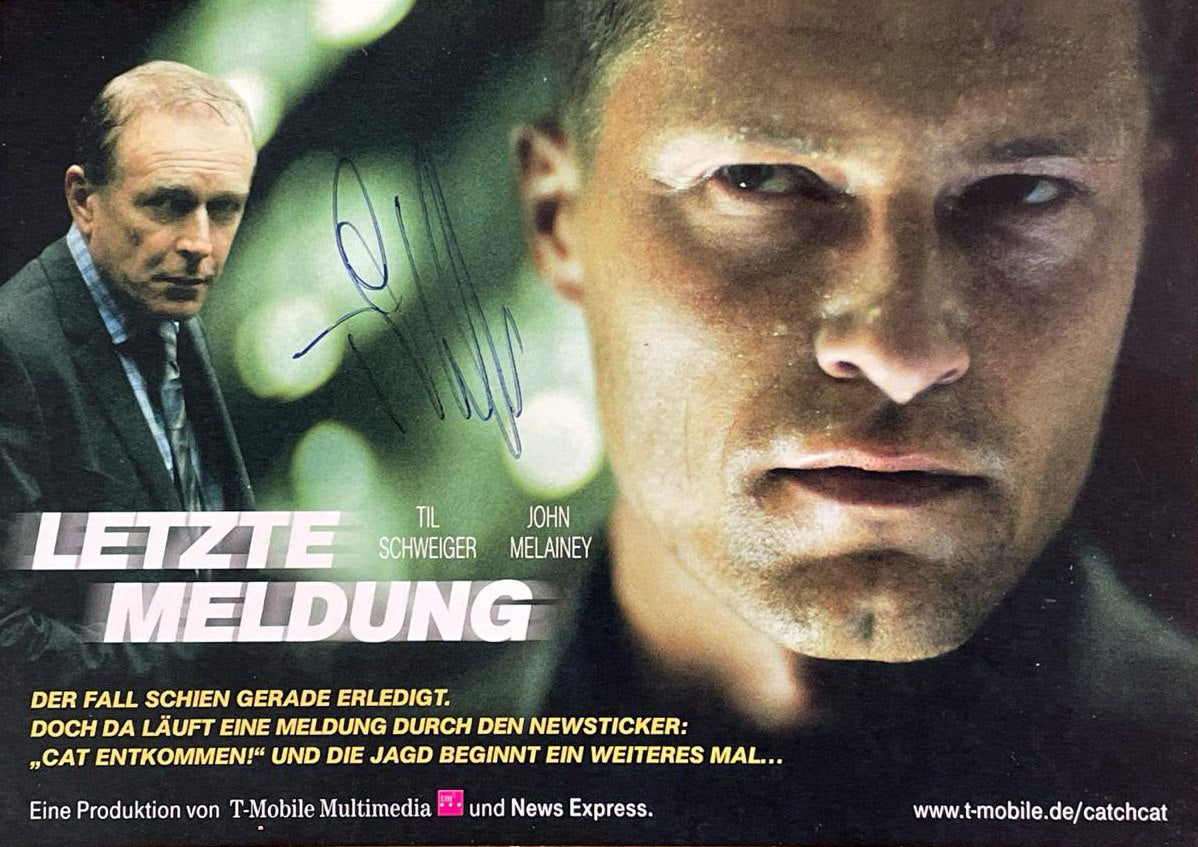 Til Schweiger handsignierte Autogrammkarte