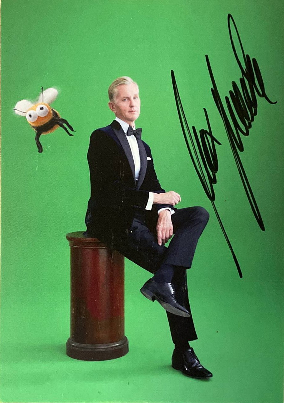 Max Raabe - handsignierte Autogrammkarte