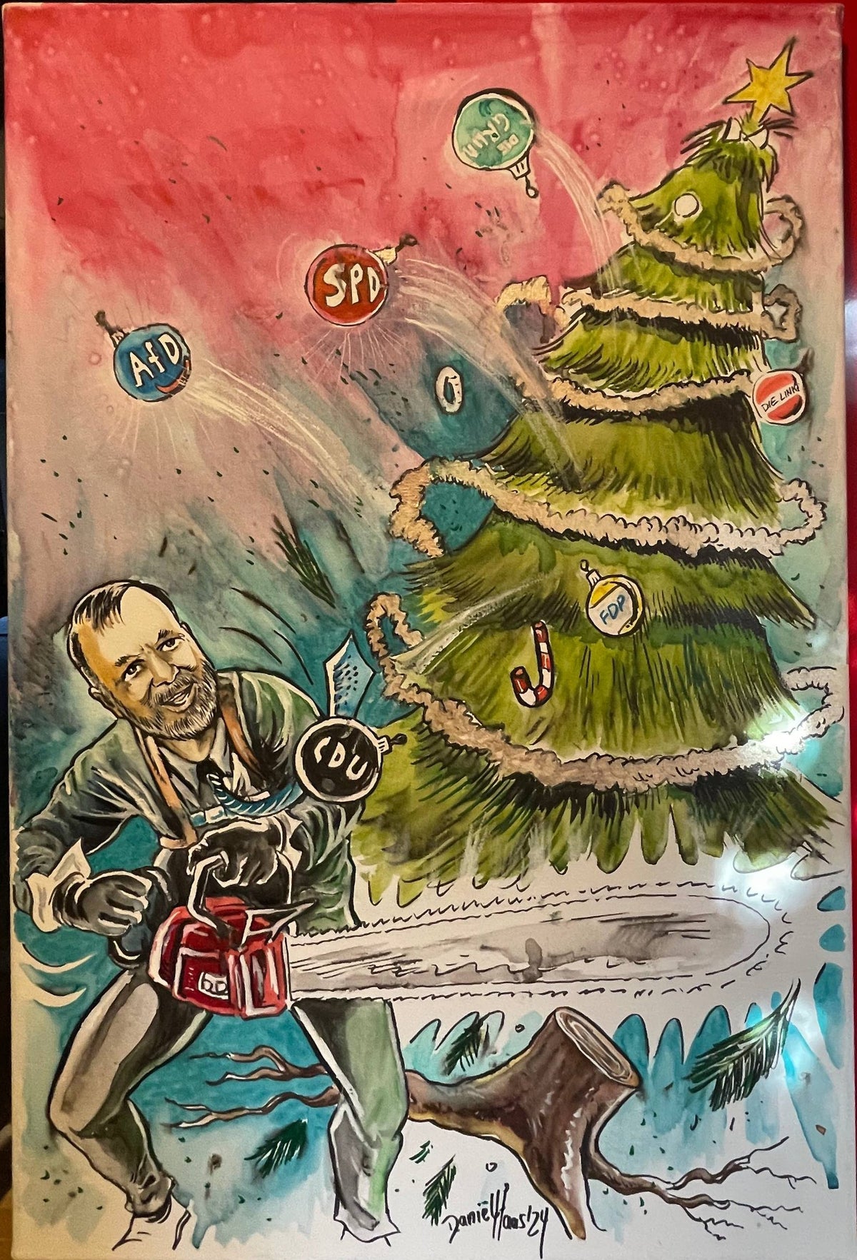 Handgemalt von Daniel Haas - 40x60 Keilrahmen