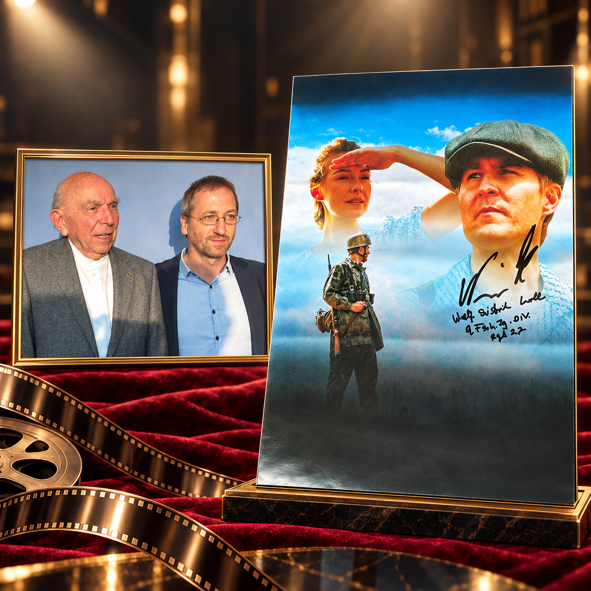 Handsigniert von Wolf Dieter Kroll & Mario Nießwand - Filmposter "WARUM ICH"