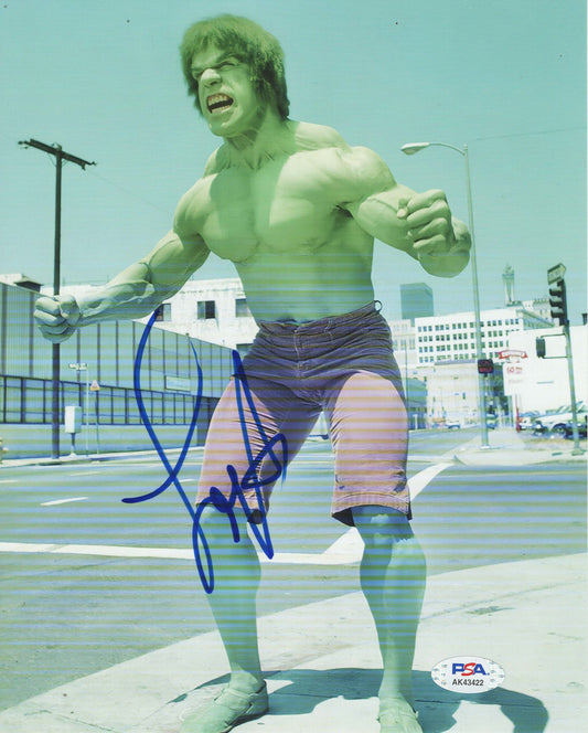 Lou Ferrigno – Originalsigniertes „Incredible Hulk“-Foto (PSA COA)