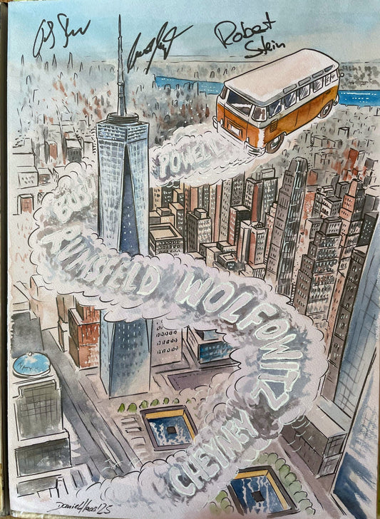 9/11 - Kalenderblatt 2026 - Unikat! Handgezeichnet und signiert