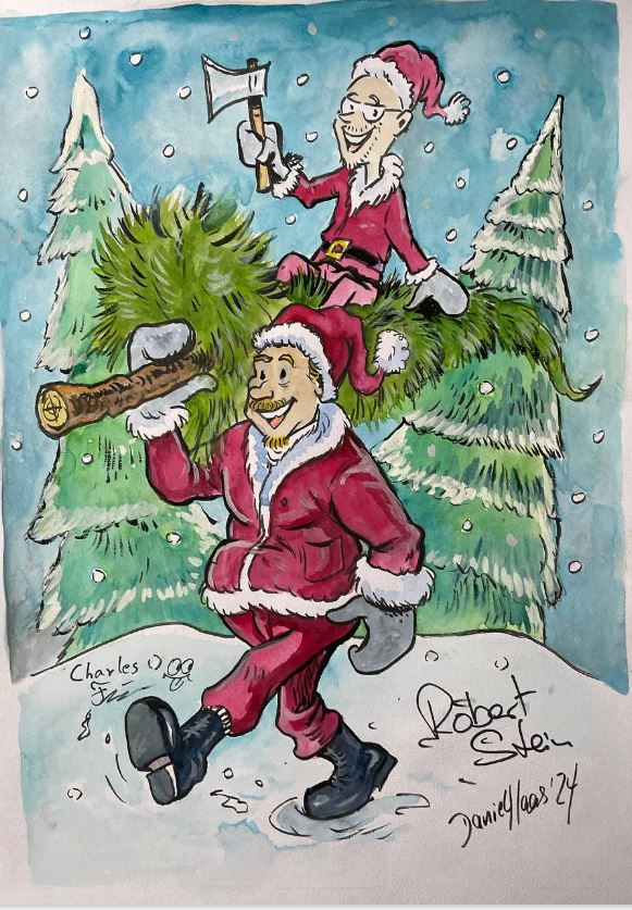 Charles und Robert signiertes HAAS-ART Gemälde