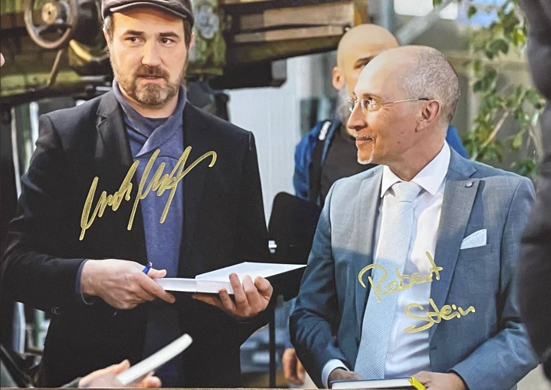 Robert Stein und Frank Höfer - handsigniertes Foto
