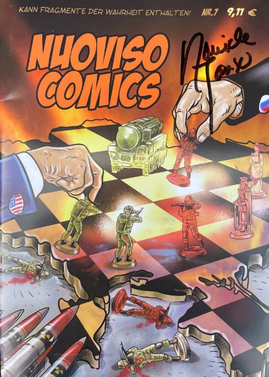 Daniele Ganser signiert NuoViso Comics#7