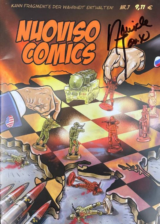 Daniele Ganser signiert NuoViso Comics#7