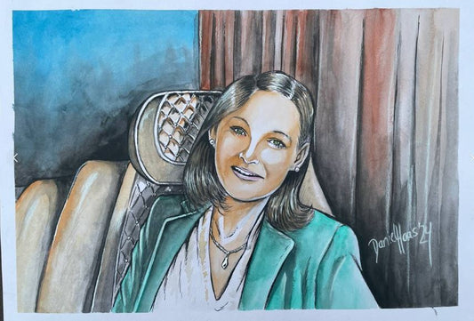 Julia Szarvasy - handgemalt von Daniel Haas