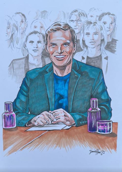Jens Lehrich - handgemalt von Daniel Haas