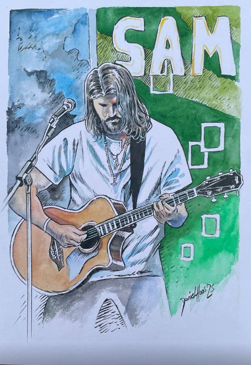 Sam Moser - handgemalt von Daniel Haas