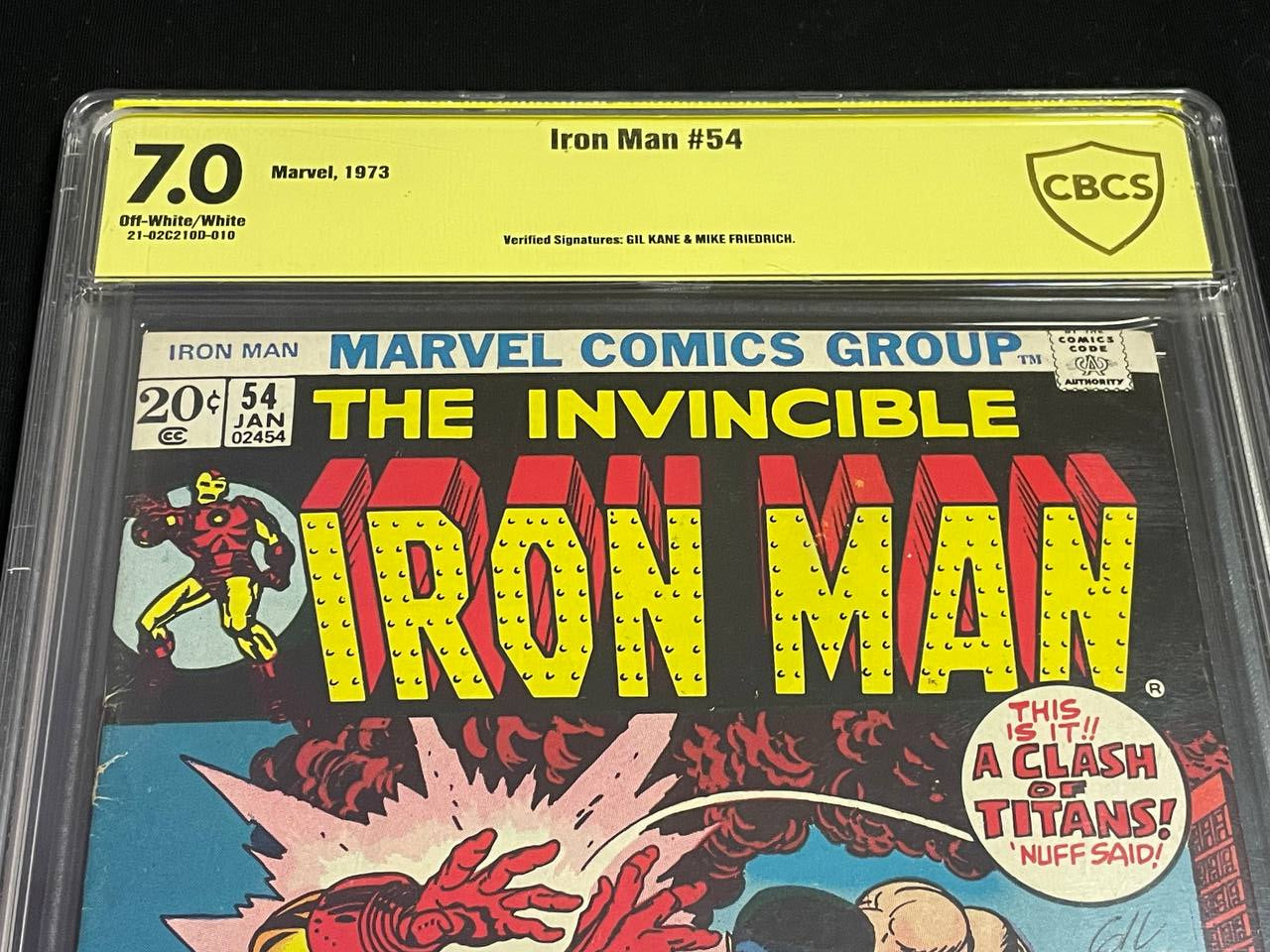 Gil Kane & Mike Friedrich signiert: The Invincible Iron Man #54 (1973)