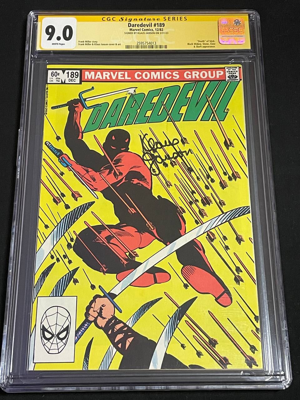 Klaus Janson signiert: Daredevil #189 (1982)