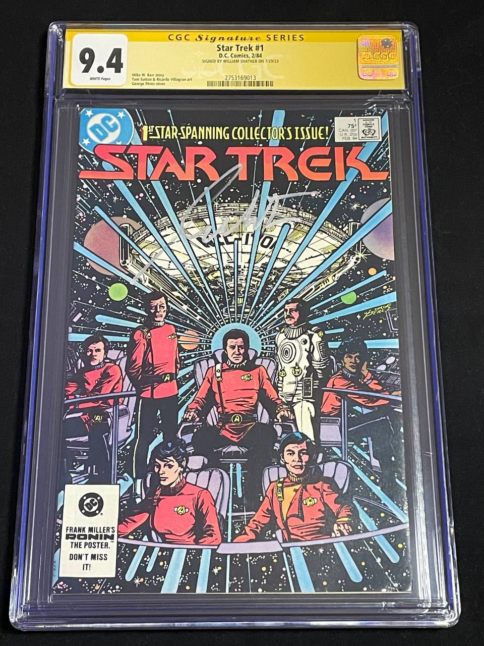 William Shatner signiert: Star Trek #1 (1984)