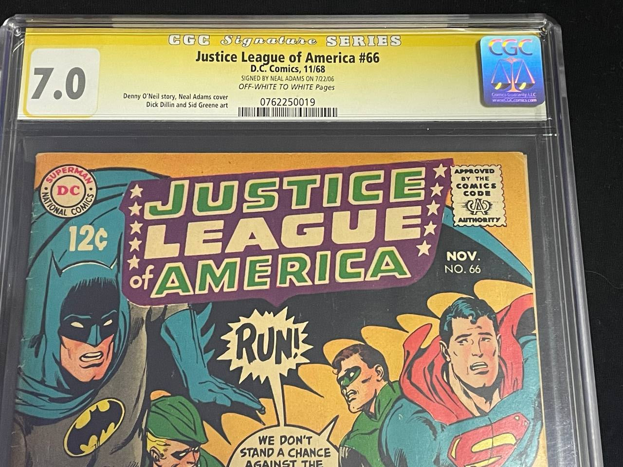 Neal Adams signiert: Justice League of America #66 (1968)