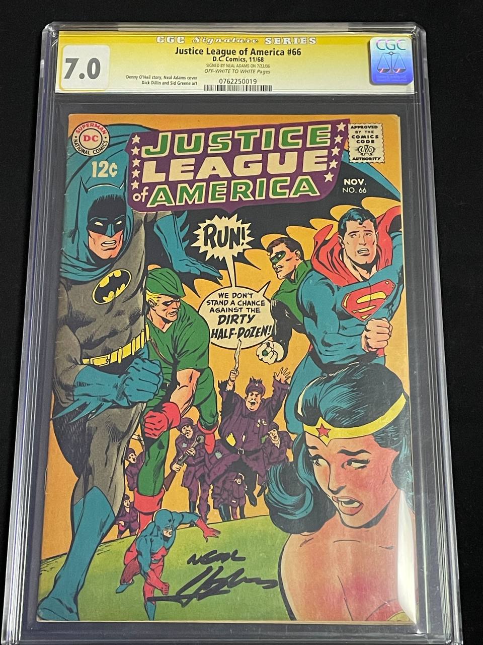 Neal Adams signiert: Justice League of America #66 (1968)