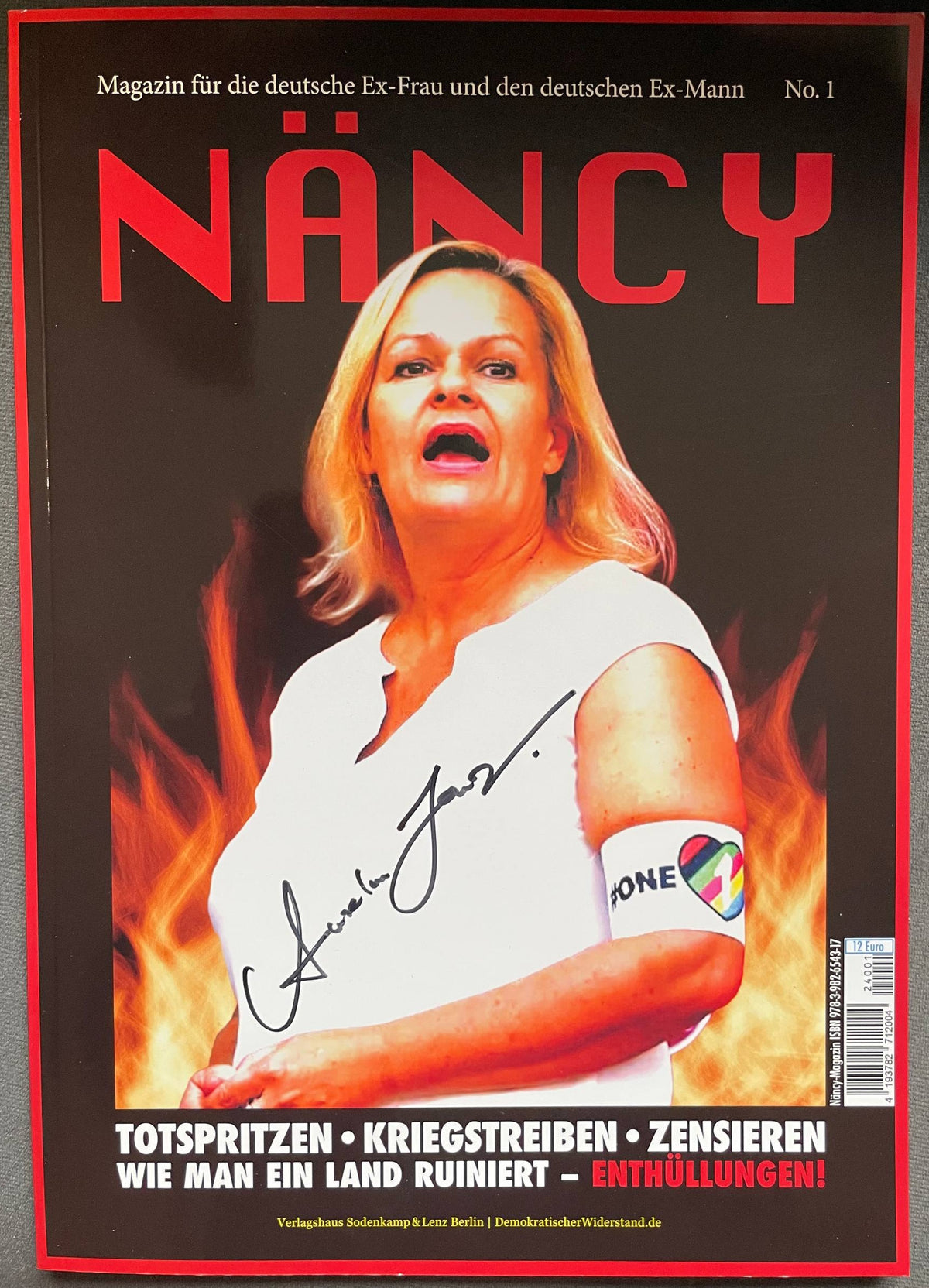 Anselm Lenz signierte "NÄNCY" Ausgabe Nr.1