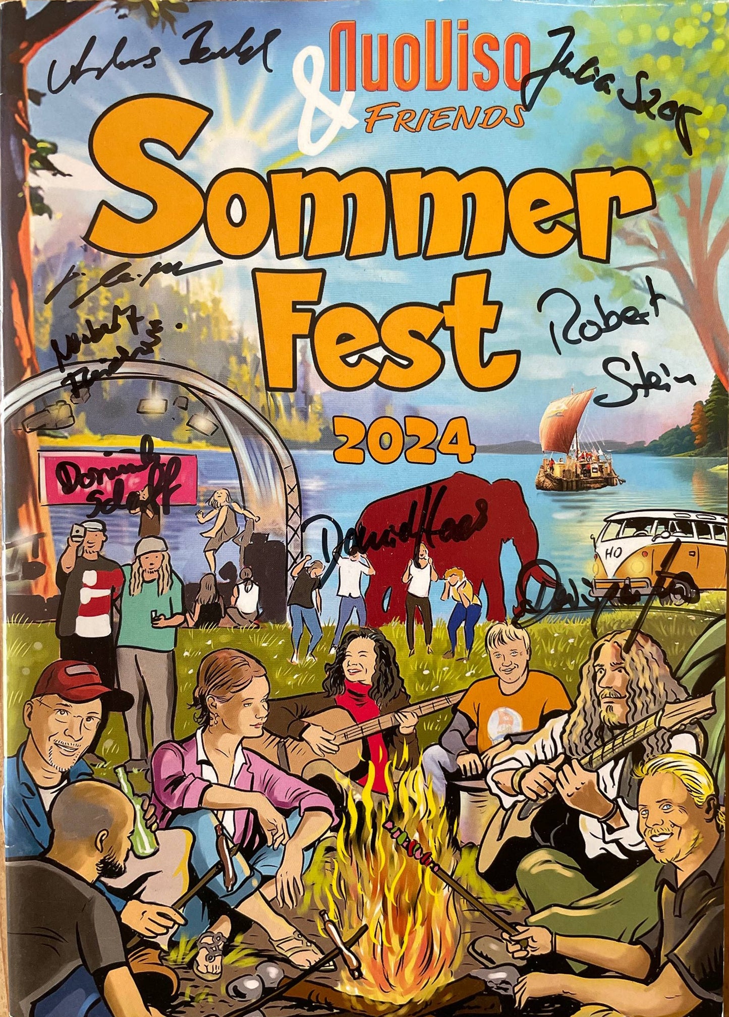 8 x signiertes Programmheft NuoViso Sommerfest 2024