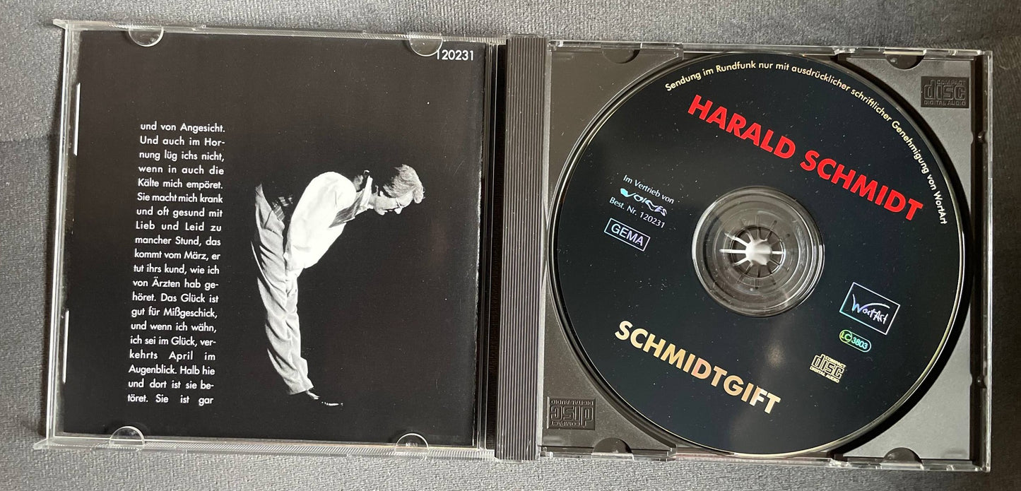 Harald Schmidt signierte CD "Schmidtgift"