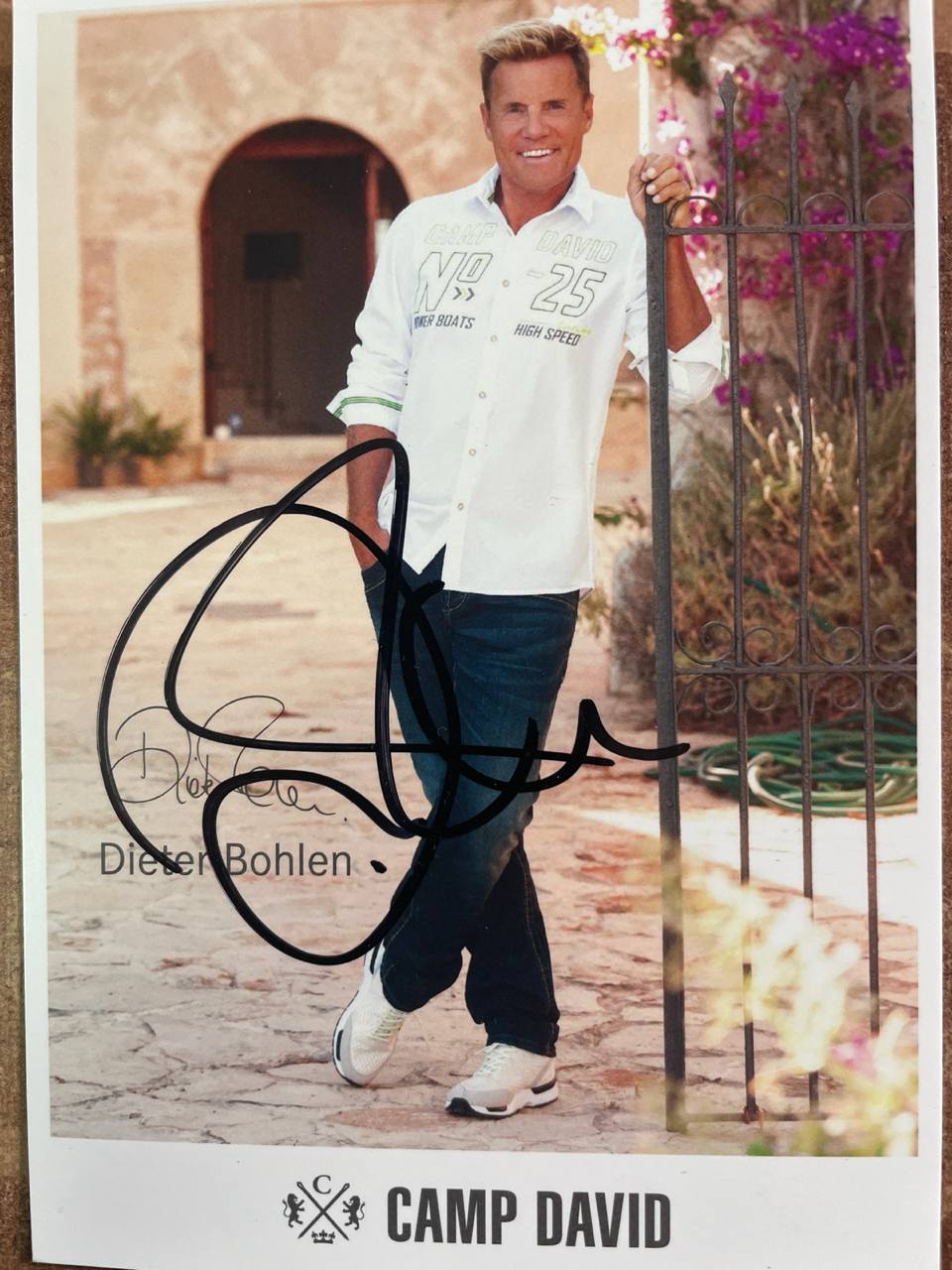 Dieter Bohlen handsignierte Autogrammkarte