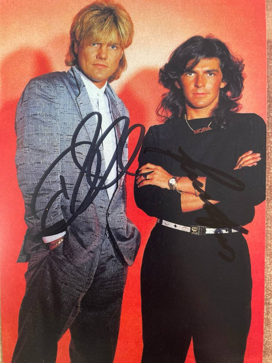 Dieter Bohlen & Thomas Anders MODERN TALKING Original Autogramme
