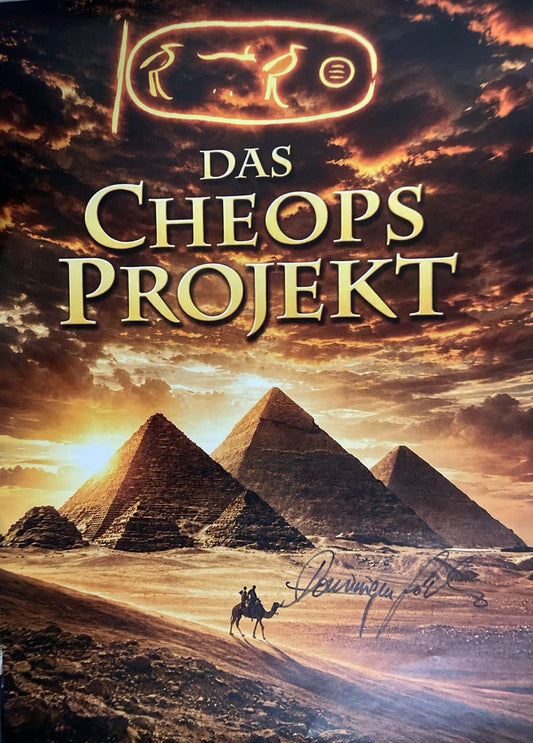 Dominique Görlitz signiertes Poster "Das Cheops Projekt"