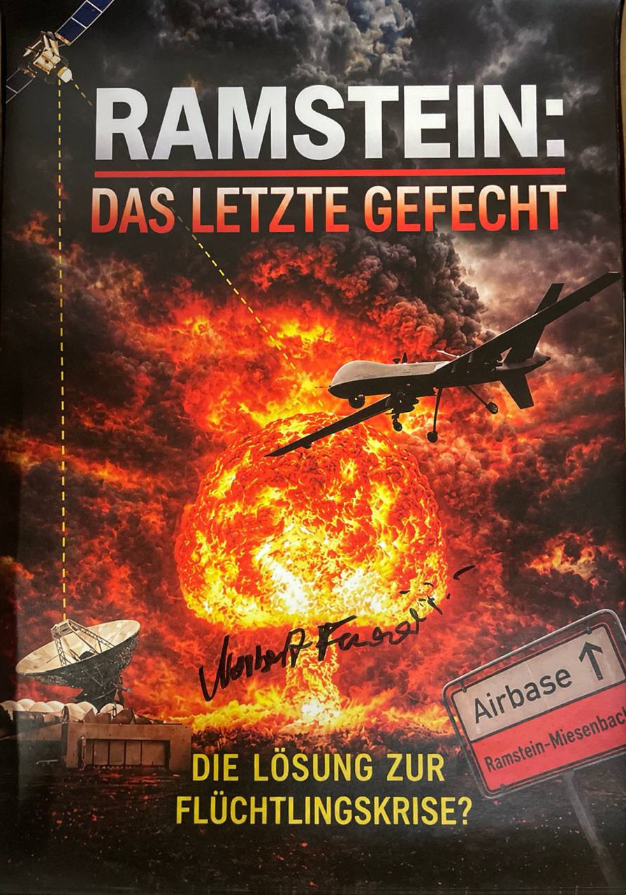Norbert Fleischer handsigniertes Poster "Ramstein . Das letzte Gefecht"