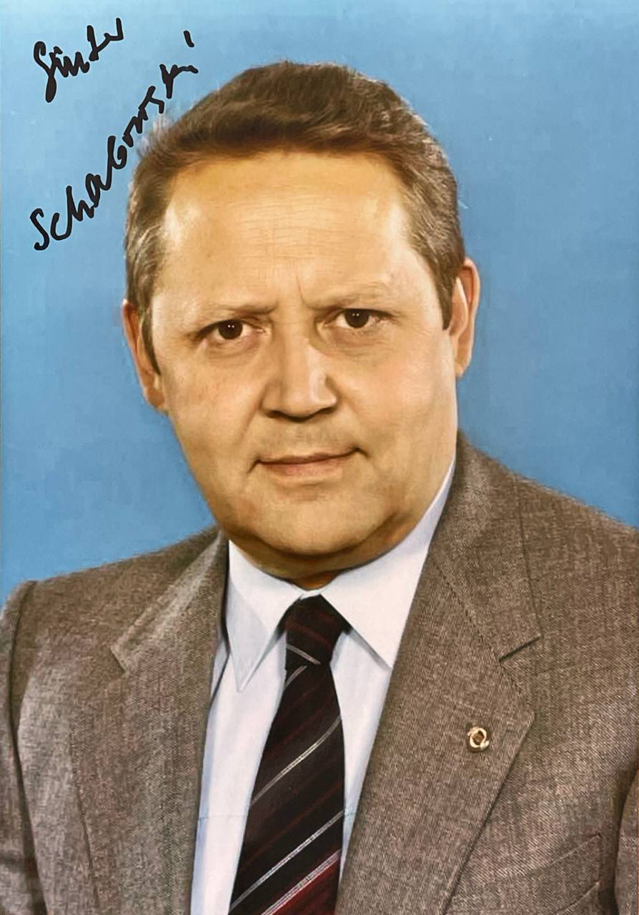 Günter Schabowski (+) original Autogramm