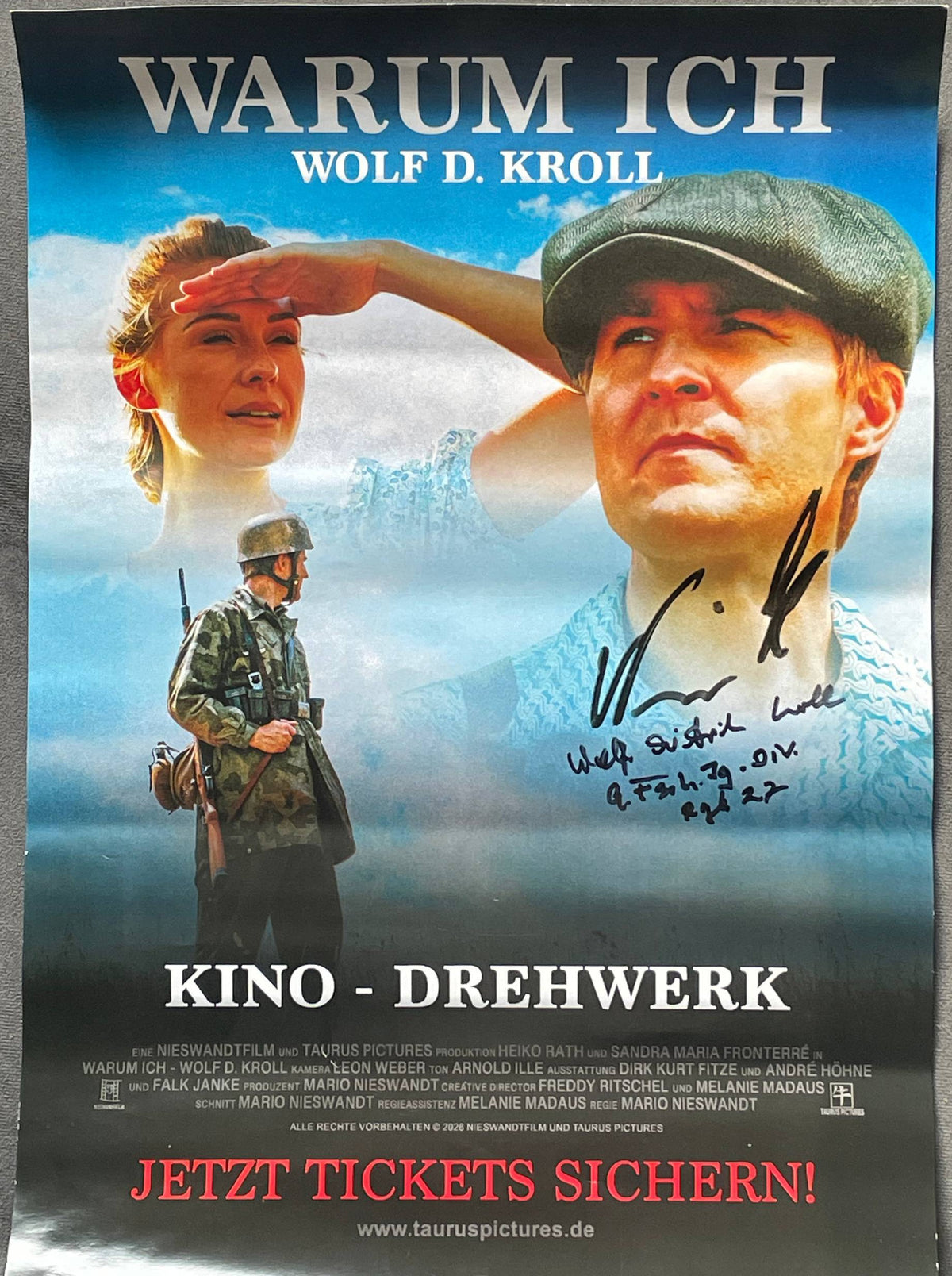 Handsigniert von Wolf Dieter Kroll & Mario Nießwand - Filmposter "WARUM ICH"