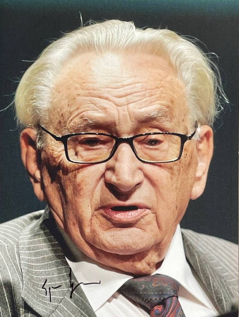 Egon Bahr (+) handsigniertes Foto