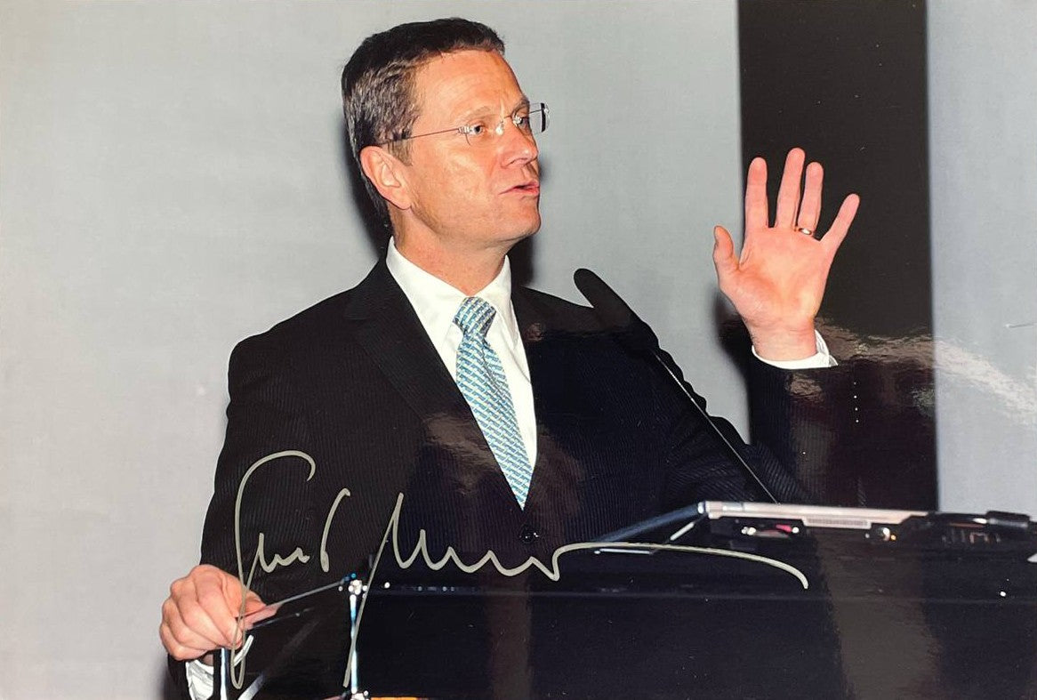 Guido Westerwelle (+) Original Autogramm