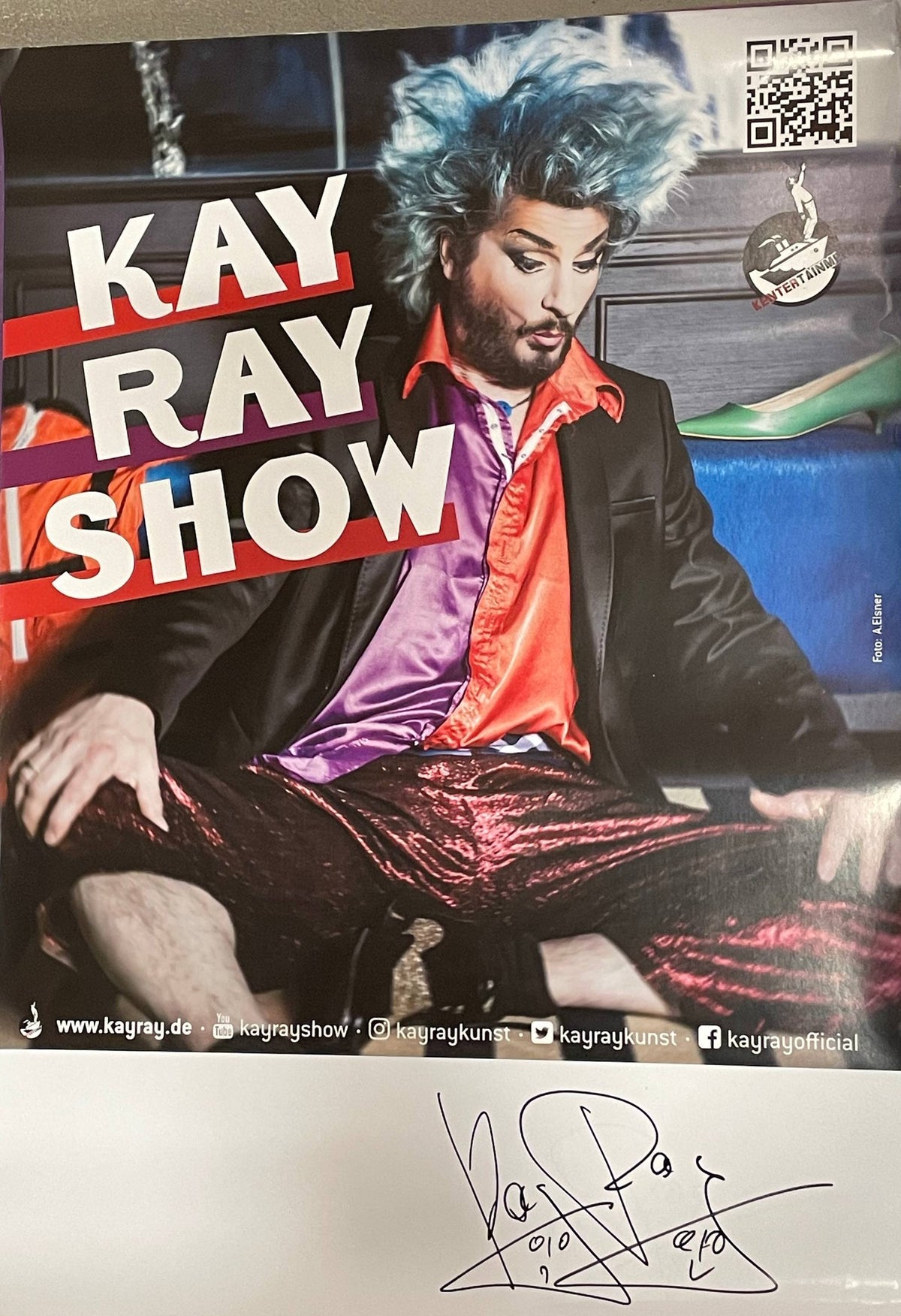 KAY RAY signiertes Poster