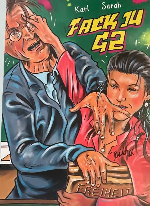 Handsigniertes Blookbooster-Plakat (UNIKAT) - Fack U G2