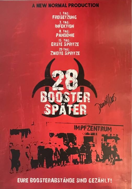 Handsigniertes Blookbooster-Plakat (UNIKAT) - 28 Booster später