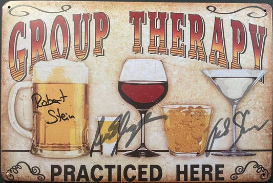 Group Therapy Blechschild - SIGNIERT